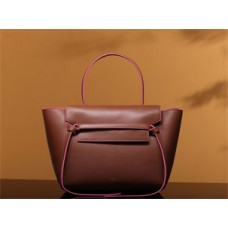 Sac banane Céline Mini en veau lisse rose camel
