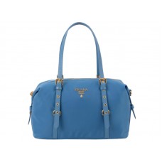 Prada Tessuto Bauletto Sac à bandoulière Bleu