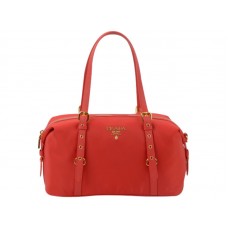 Sac bandoulière Prada Tessuto Bauletto rouge