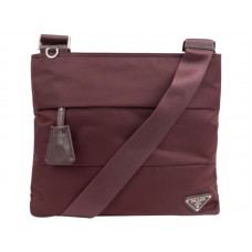 Sac messager Prada Tessuto Bordeaux