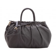 Sac cartable Prada Tessuto en nylon Bauletto Marron