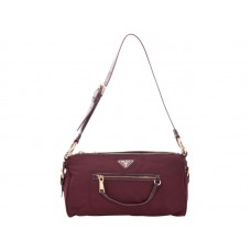 Sac bandoulière Prada Tessuto en nylon bordeaux