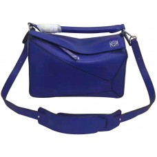 Sac Loewe Puzzle grand format bleu électrique