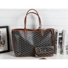 Goyard Anjou Sac cabas réversible MM Noir Marron