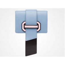 Sac bandoulière Prada Plex Ribbon Bleu astral Rose rose