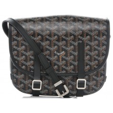 Sac messager Goyard Chevron Belvedere PM noir