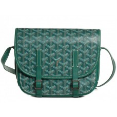 Sac messager Goyard Chevron Belvedere PM vert