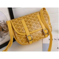 Sac messager Goyard Chevron Belvedere PM jaune