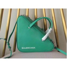 Sac polochon triangulaire Balenciaga S vert 170120573