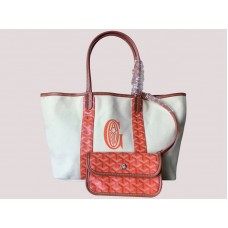 Goyard Anjou Cabas Réversible En Toile Mm Orange H-gotogg3456s5