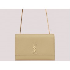 Sac à main Saint Laurent YSL Kate grand format, couleur abricot, H-yslshsg073330md
