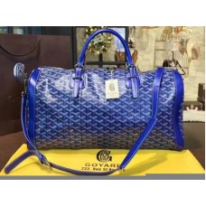 Goyard Goyardine Croisiere 35 Bleu avec garniture en cuir bleu 2308-1