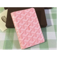 Goyard Goyardine Passport Holder Pink