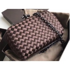 Bottega Veneta Pochette Noeud En Chocolat Boucher Intreccio