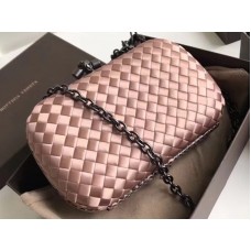 Bottega Veneta Pochette Knot En Intreccio Boucher Rose Clair