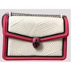 Sac bandoulière Bvlgari Serpenti Forever Blanc Rose