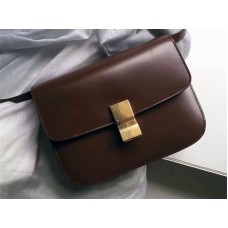 Sac Céline Classic moyen en cuir de veau marron