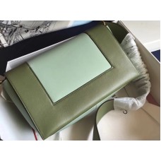 Sac bandoulière Celine moyen en cuir bleu et vert