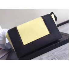 Sac bandoulière Céline moyen en cuir jaune et noir