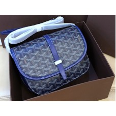 Goyard Sac messager Goyardine Chevron Bleu