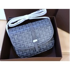 Goyard Sac messager Goyardine Chevron Gris