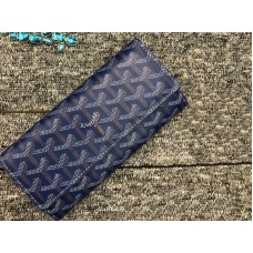 Goyard Varenne Chevron Portefeuille Long Bleu