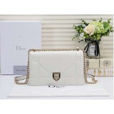 Sac Dior Diorama en cuir d'agneau Blanc d05283