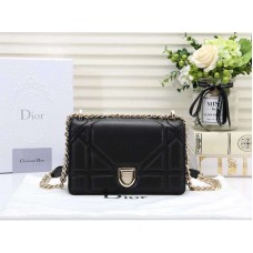Sac Dior Diorama petit modèle en cuir d'agneau noir d0526