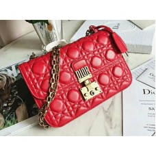 Sac Dior Dioraddict en cuir d'agneau Rouge d58182