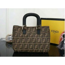 Sac cabas Fendi en tissu FF avec finitions dorées FF06