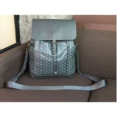 Goyard Sac à dos Alpin en cuir de veau Goyardine Gris