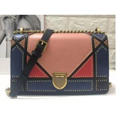 Sac Dior Diorama grand format en patchwork multicolore