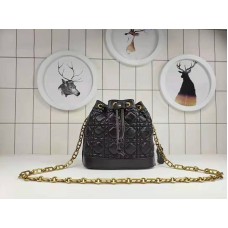 Sac seau Dior Mini Miss Dior en agneau noir