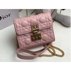 Sac Dior Dioraddict Mini en cuir d'agneau Rose