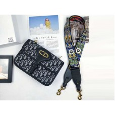 Sac messager Dior Dioraddict bleu m5036b