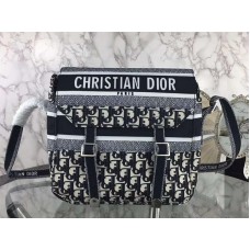 Sac messager Dior Oblique Diorcamp noir