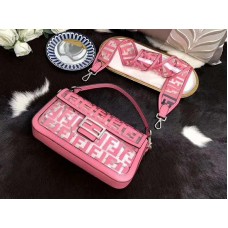 Sac Baguette Fendi en PU rose