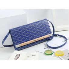 Pochette Goyard Monte Carlo avec bandoulière PM Bleu