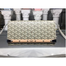 Pochette Goyard Monte Carlo avec bandoulière PM Gris clair