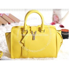 Sac cabas Yves Saint Laurent Cabas Chyc Original en cuir jaune citron