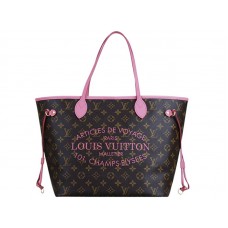 Louis Vuitton Neverfull GM Monogram Rose Velours 2013