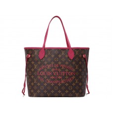 Louis Vuitton Neverfull MM Monogram Rose Indienne 2013