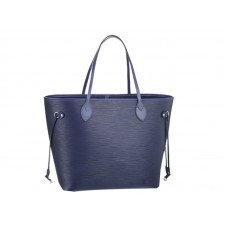 Louis Vuitton Neverfull MM en cuir Epi bleu foncé