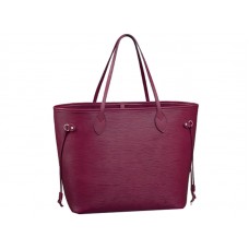 Louis Vuitton Neverfull MM en cuir Epi fuchsia