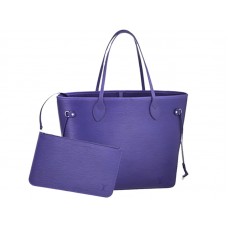 Louis Vuitton Neverfull MM en cuir Epi violet