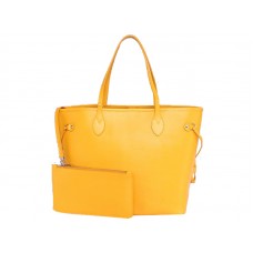Louis Vuitton Neverfull MM en cuir Epi jaune