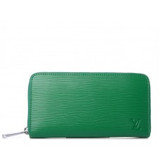 Organiseur zippé Louis Vuitton en cuir Epi vert