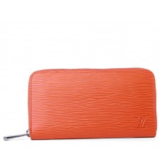 Organiseur zippé Louis Vuitton en cuir Epi orange