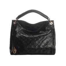 Sac Louis Vuitton Artsy MM en cuir Monogram Snakeskin noir