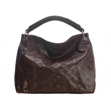 Sac Louis Vuitton Artsy MM en cuir Monogram Snakeskin Leather marron